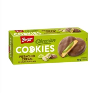 Bergen Cookies Pistachio Cream in Milk Chocolate 128g