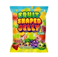 Fruit Shaped Sour Jelly Bag 280g