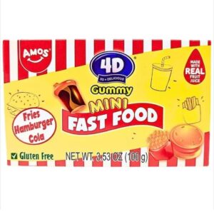4D Gummy Mini Fast Food Box 100g