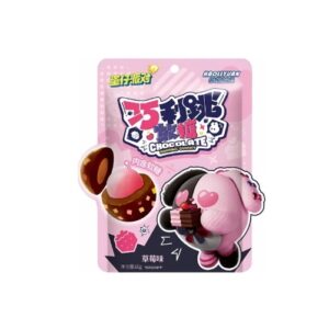 Haoliyuan Egg Party Strawberry Dark Chocolate Popping Gummies 60g