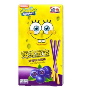 Junyi Spongebob Blueberry Coated Stickes 48g