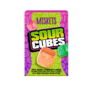 Miskets Sour Cubes Apple, Orange And Strawberry 50g
